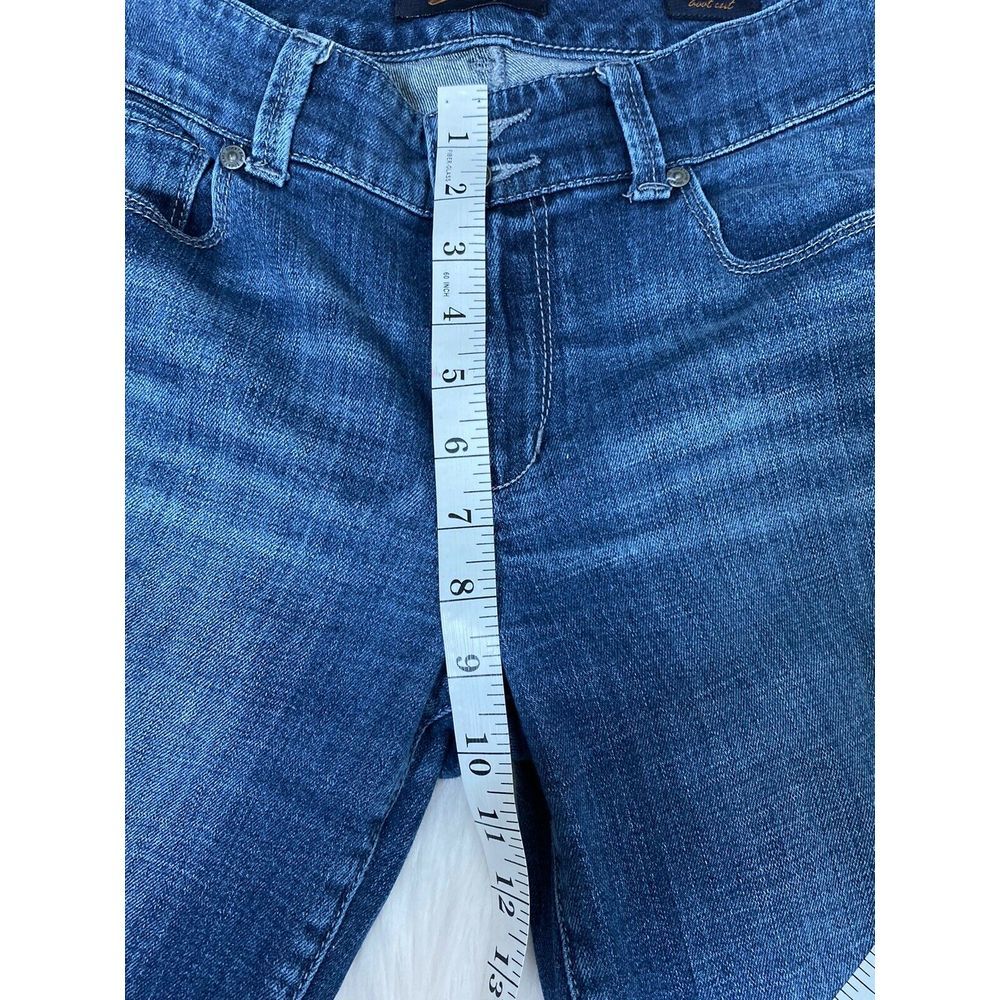 Seven7 Bootcut Medium Wash Double Button Jean Sz 6 - image 4